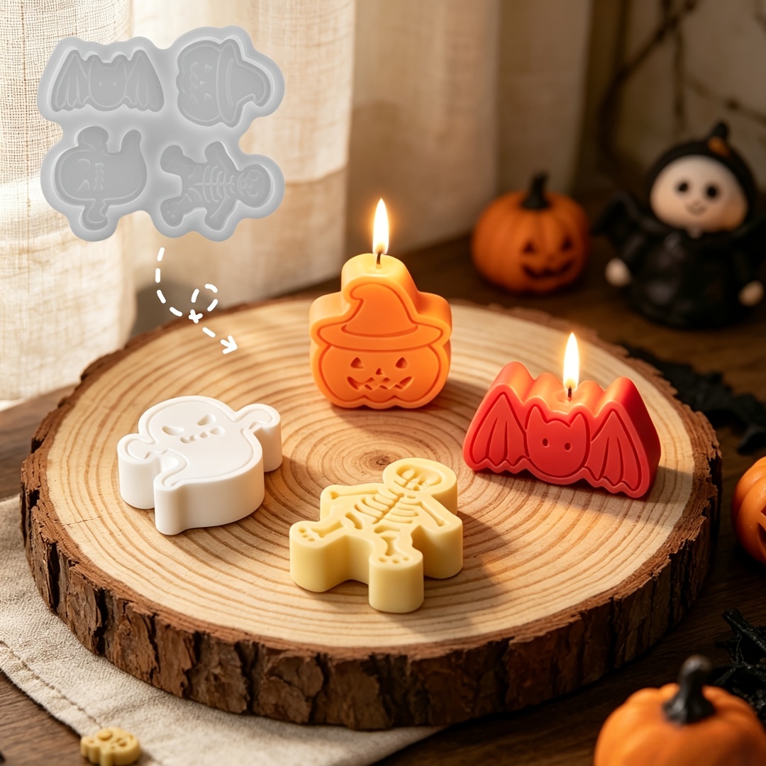 Candle Molds - Conjunto de moldes de silicone com