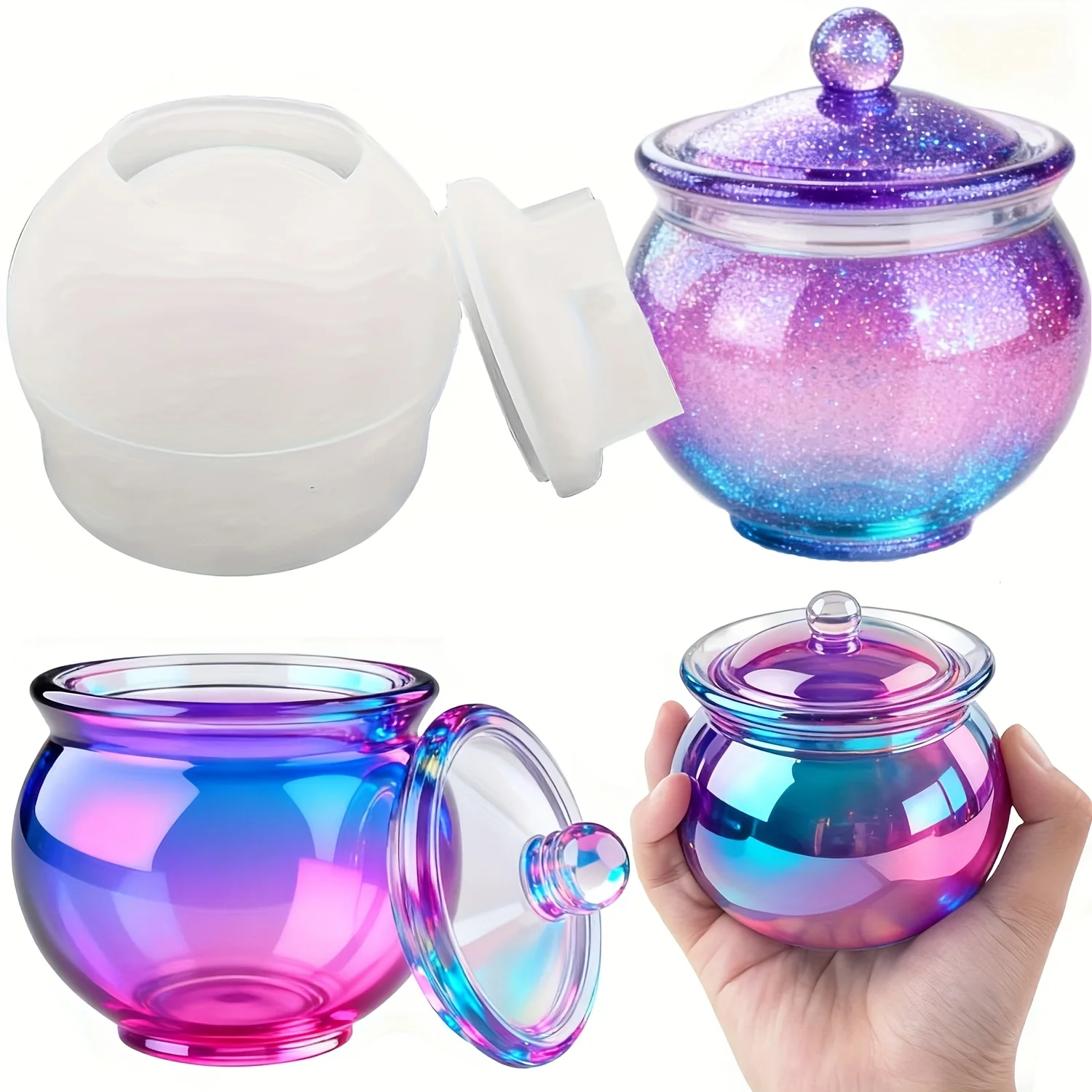 Candle Containers - 1 conjunto de moldes redondos de