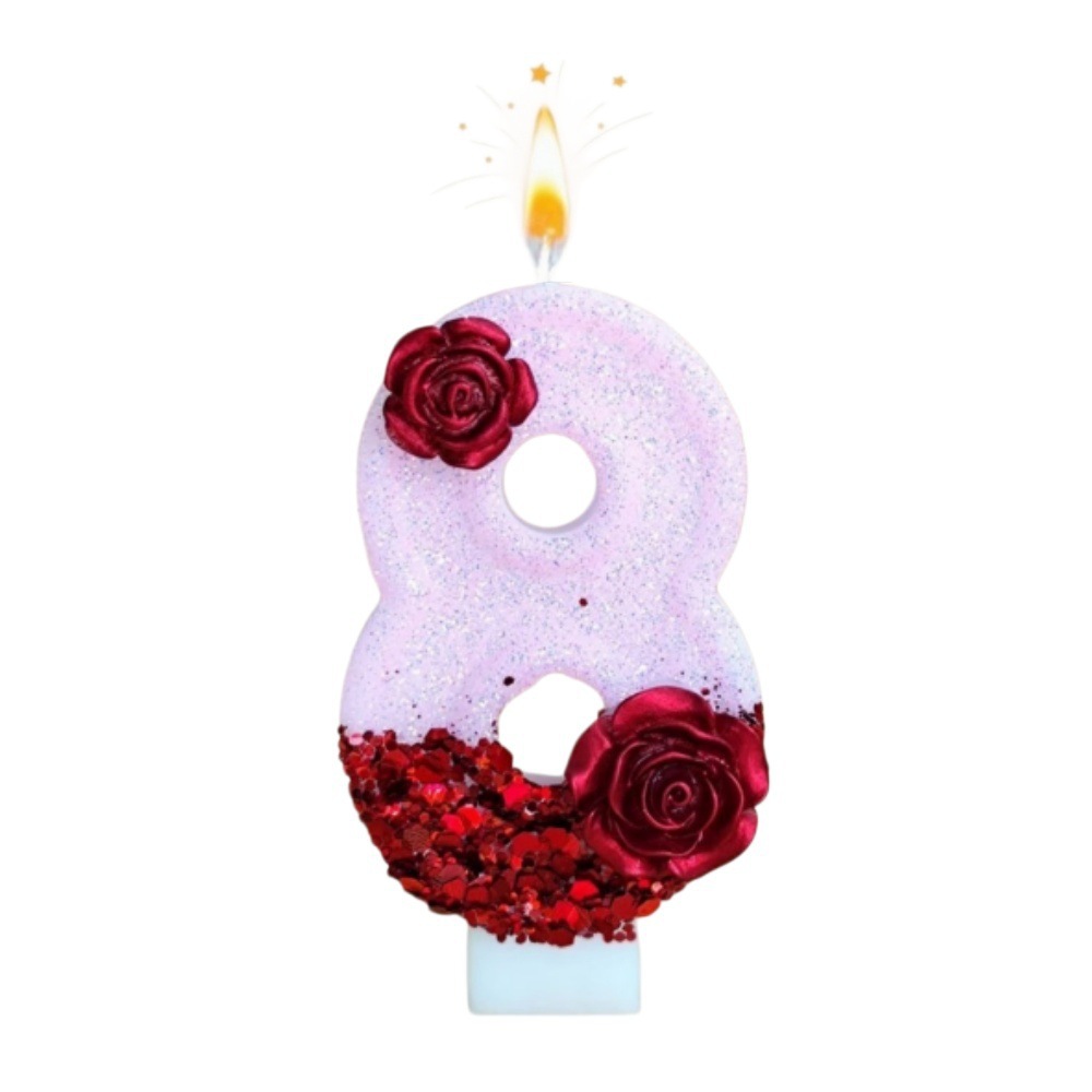 Vela de Aniversário em Forma d - Paraffin Wax avaliação e preço